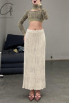 SWAYING/KNIT Velvet Straight Skirt SW212XZ23 PS36